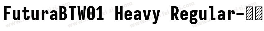FuturaBTW01 Heavy Regular字体转换